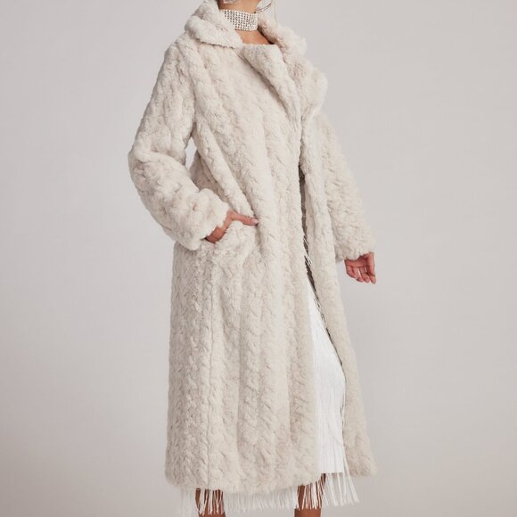 12th Tribe Sasha Cream Floor Length Coat Size SS - Picture 3 of 3
